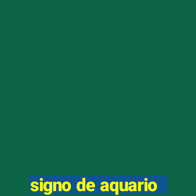 signo de aquario